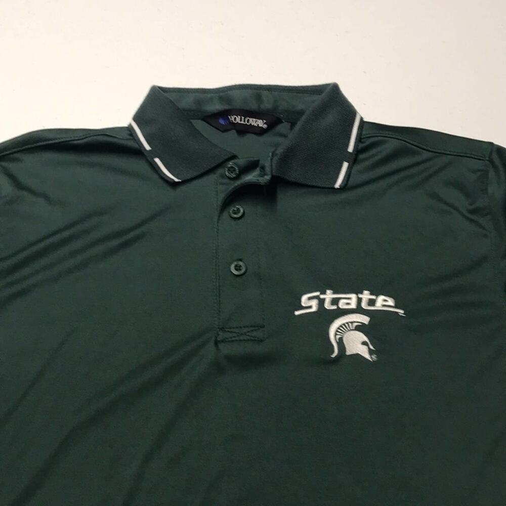 MICHIGAN STATE Men’s Small Green Polo / Golf Shirt